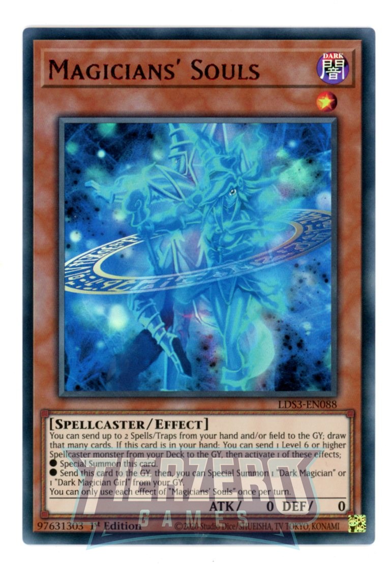 LDS3-EN088 - Magicians' Souls - Red Ultra Rare - Effect Monster - Legendary Duelists Season 3