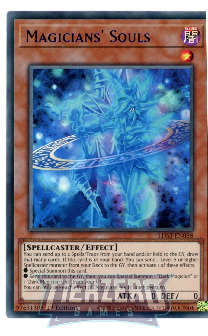 LDS3-EN088 - Magicians' Souls - Blue Ultra Rare - Effect Monster - Legendary Duelists Season 3