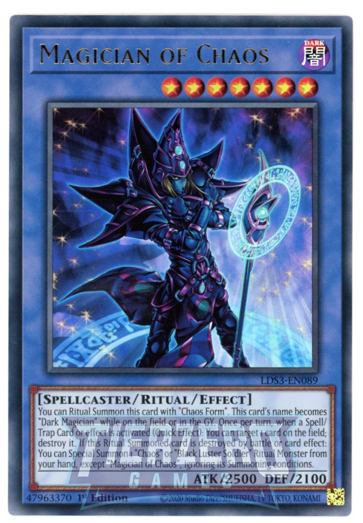 LDS3-EN089 - Magician of Chaos - Ultra Rare - Effect Ritual Monster - Legendary Duelists Season 3