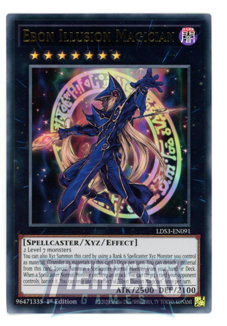 LDS3-EN091 - Ebon Illusion Magician - Ultra Rare - Effect Xyz Monster - Legendary Duelists Season 3