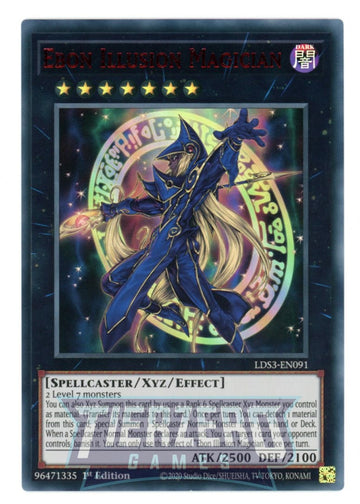 LDS3-EN091 - Ebon Illusion Magician (Red) - Ultra Rare - Legendary Duelists: Season 3