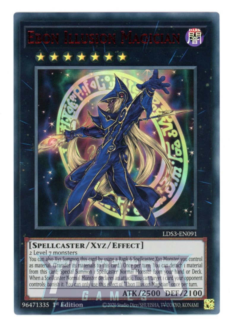 LDS3-EN091 - Ebon Illusion Magician - Red Ultra Rare - Effect Xyz Monster - Legendary Duelists Season 3