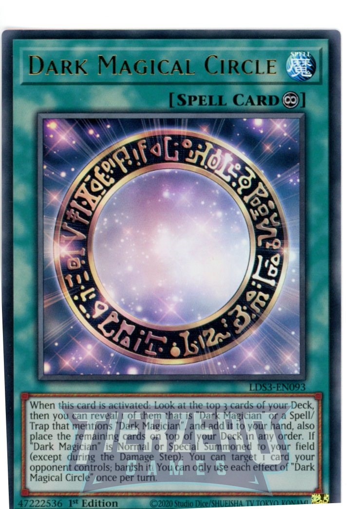 LDS3-EN093 - Dark Magical Circle - Ultra Rare - Continuous Spell - Legendary Duelists Season 3