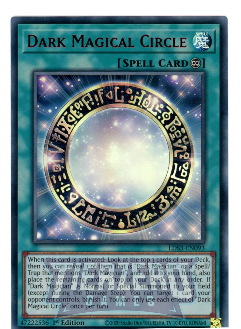 LDS3-EN093 - Dark Magical Circle - Red Ultra Rare - Continuous Spell - Legendary Duelists Season 3