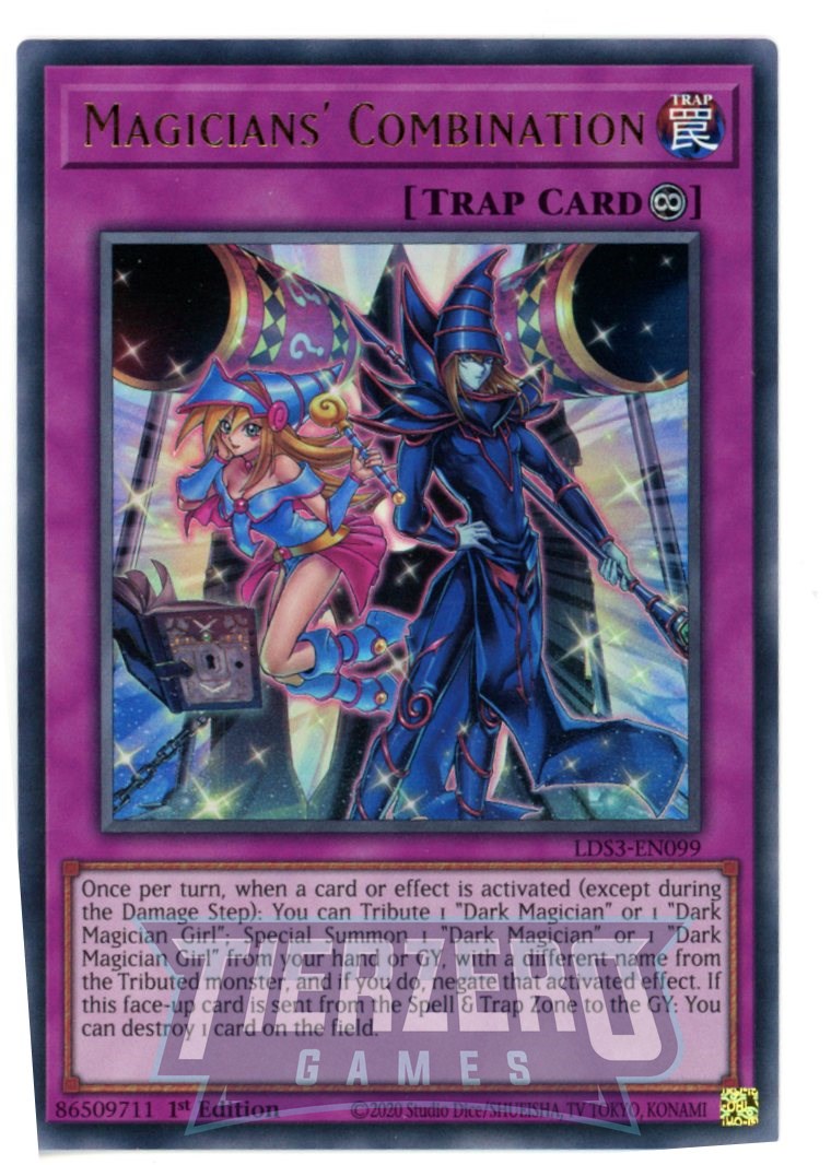 LDS3-EN099 - Magicians' Combination - Ultra Rare - Continuous Trap - Legendary Duelists Season 3