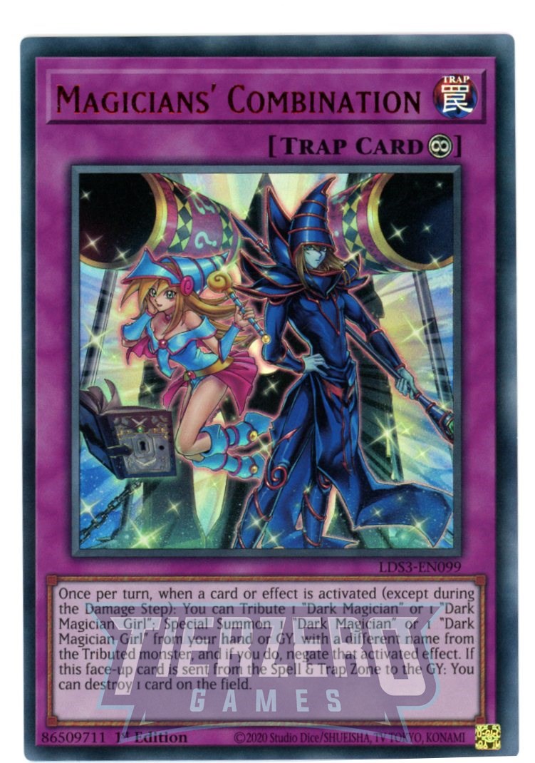 LDS3-EN099 - Magicians' Combination - Red Ultra Rare - Continuous Trap - Legendary Duelists Season 3