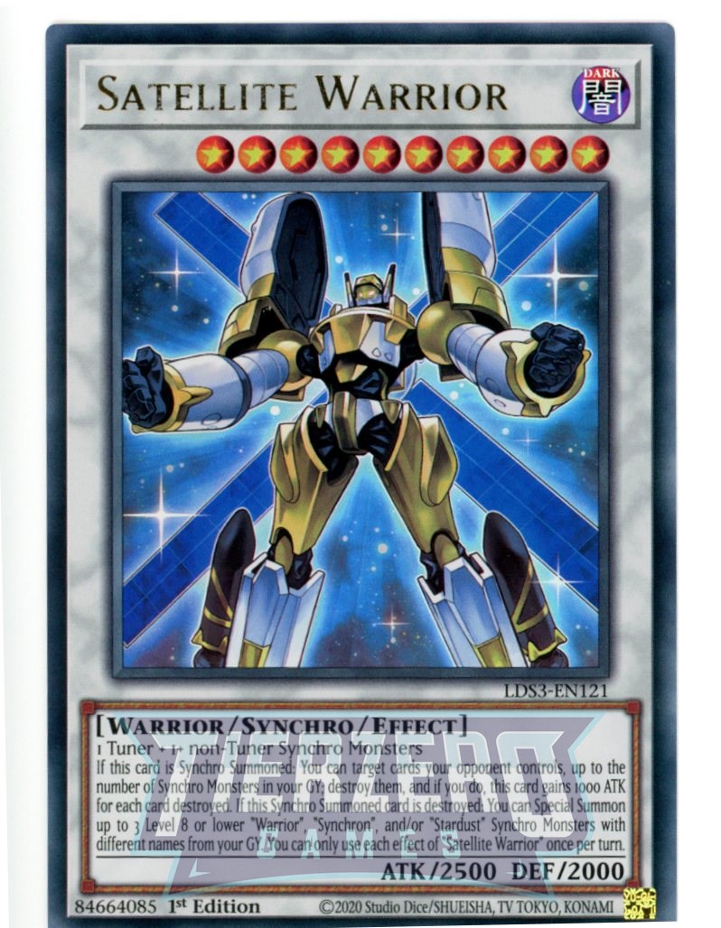 LDS3-EN121 - Satellite Warrior - Ultra Rare - Effect Synchro Monster - Legendary Duelists Season 3