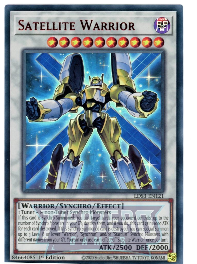 LDS3-EN121 - Satellite Warrior - Red Ultra Rare - Effect Synchro Monster - Legendary Duelists Season 3