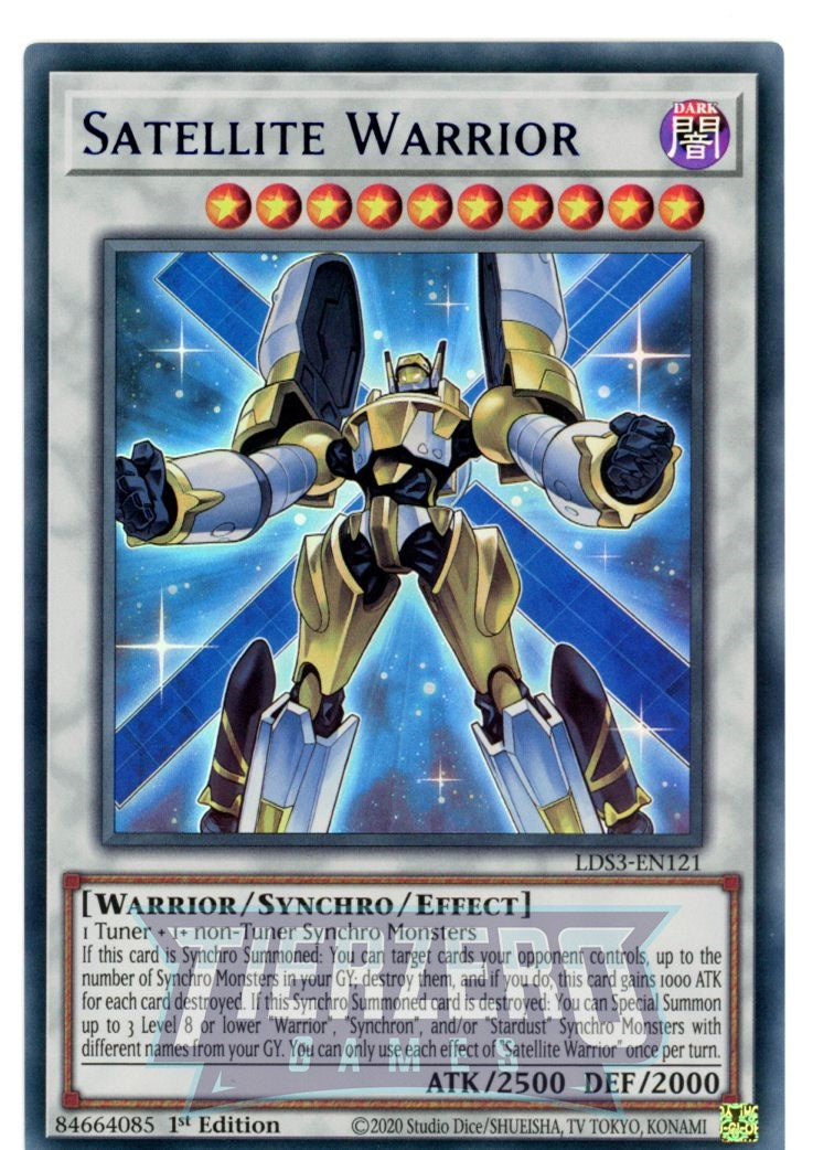 LDS3-EN121 - Satellite Warrior - Blue Ultra Rare - Effect Synchro Monster - Legendary Duelists Season 3