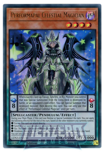 LDS3-EN130 - Performapal Celestial Magician - Ultra Rare - Legendary Duelists: Season 3