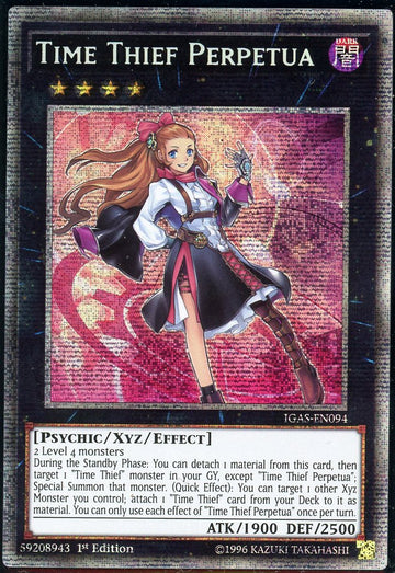 IGAS-EN094 - Time Thief Perpetua - Starlight Rare - Ignition Assault - 1st Edition