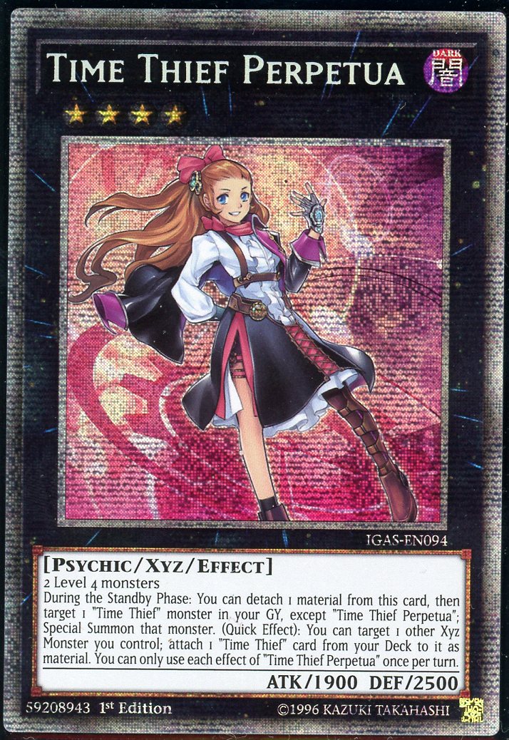 IGAS-EN094 - "Time Thief Perpetua" - Starlight Rare - Effect Xyz Monster - 1st Edition - Ignition Assault