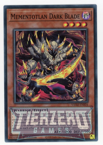 VASM-EN004 - Mementotlan Dark Blade - Super Rare - Valiant Smashers