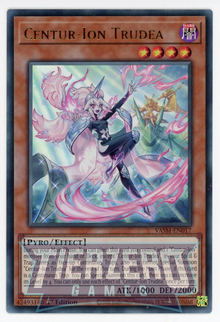 VASM-EN017 - Centur-Ion Trudea - Ultra Rare - Effect Monster - Valiant Smashers