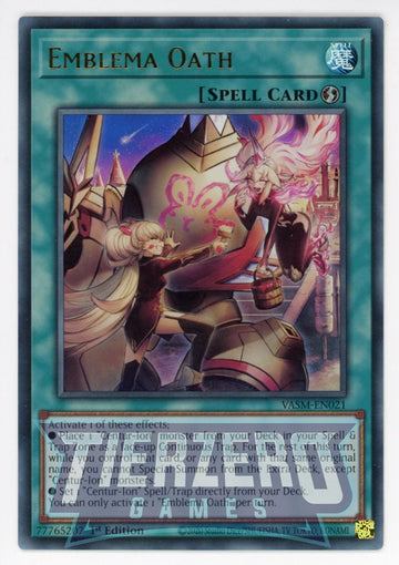 VASM-EN021 - Emblema Oath - Ultra Rare - Valiant Smashers