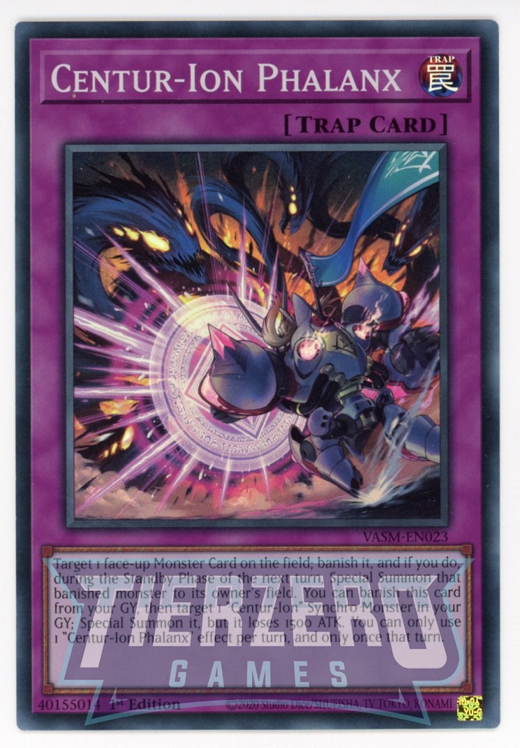 VASM-EN023 - Centur-Ion Phalanx - Super Rare - Normal Trap - Valiant Smashers