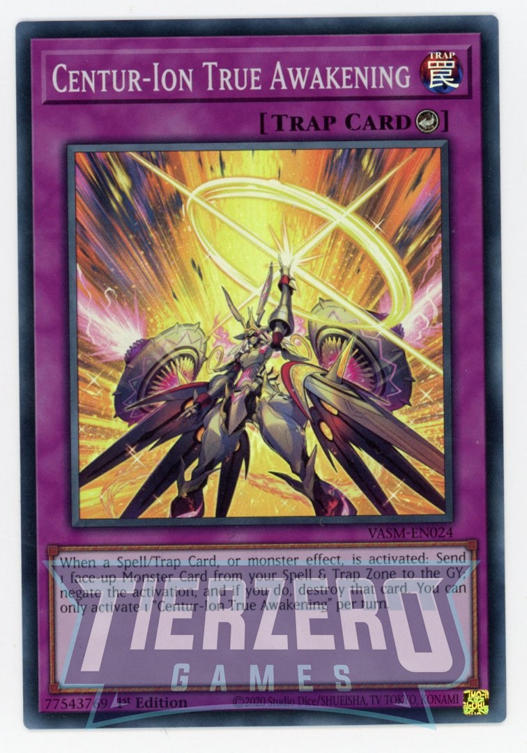 VASM-EN024 - Centur-Ion True Awakening - Super Rare - Counter Trap - Valiant Smashers