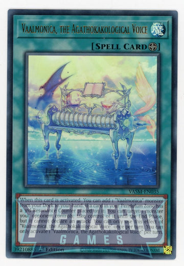 VASM-EN035 - Vaalmonica, the Agathokakological Voice - Ultra Rare - Valiant Smashers