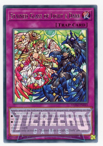 VASM-EN045 - Stained Glass of Light & Dark - Rare - Valiant Smashers
