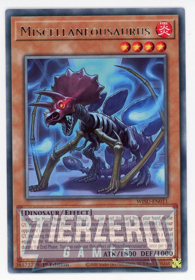 WISU-EN011 - Miscellaneousaurus - Rare - Effect Monster - Wild Survivors