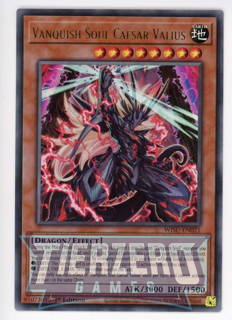 WISU-EN021 - Vanquish Soul Caesar Valius - Ultra Rare - Effect Monster - Wild Survivors