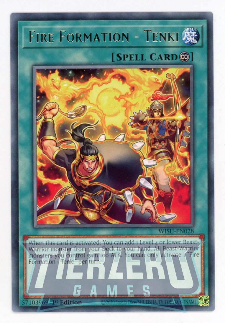 WISU-EN028 - Fire Formation - Tenki - Rare - Continuous Spell - Wild Survivors