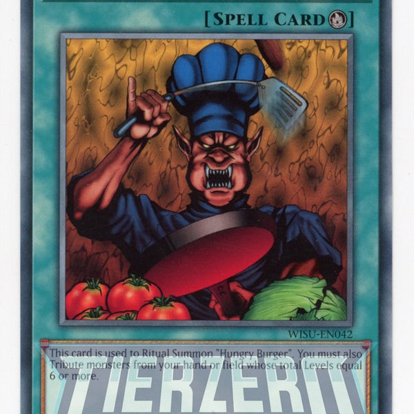 hamburger yugioh card WISU-EN042 - Hamburger Recipe - Rare - Ritual Spell