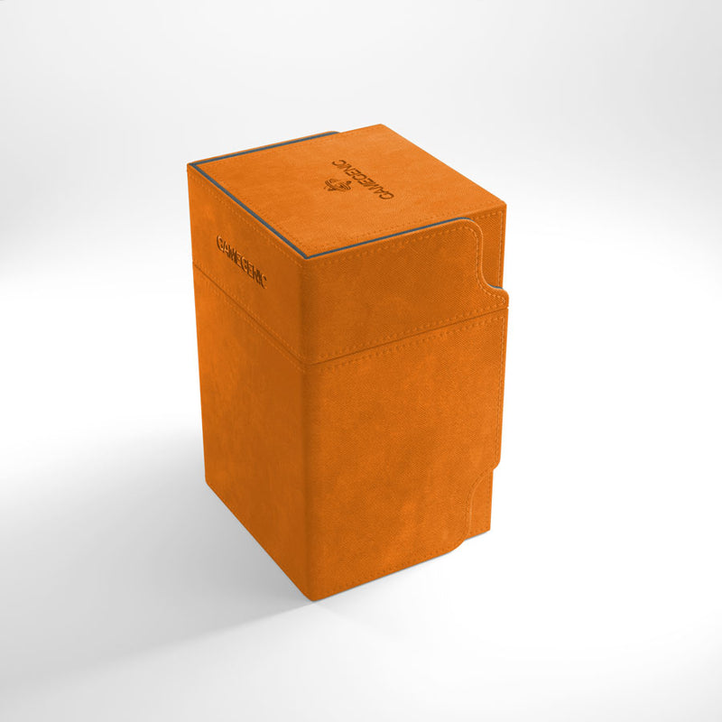 GameGenic Watchtower 100+ Convertible Orange Deck Box