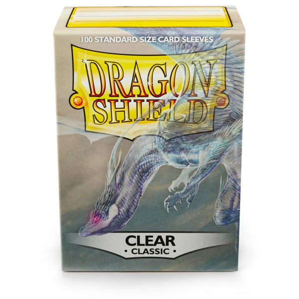 Dragon Shield 100 Clear Standard Sleeves + Deck Box