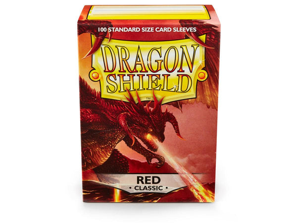 Dragon Shield 100 Red Standard Sleeves + Deck Box