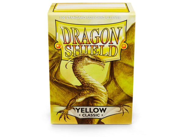 Dragon Shield 100 Yellow Standard Sleeves + Deck Box