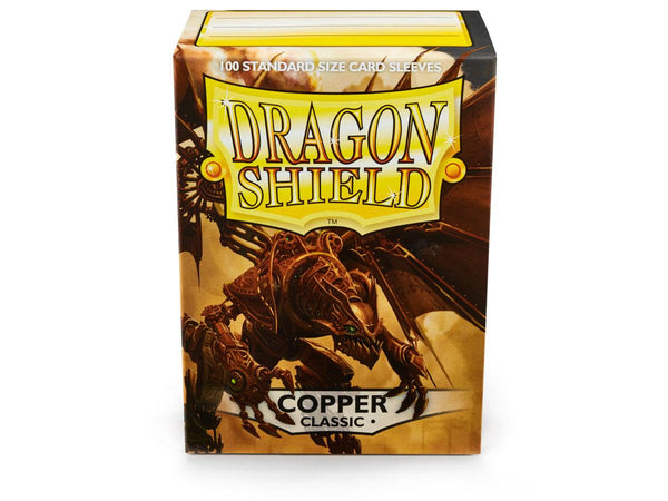 Dragon Shield 100 Copper Standard Sleeves + Deck Box