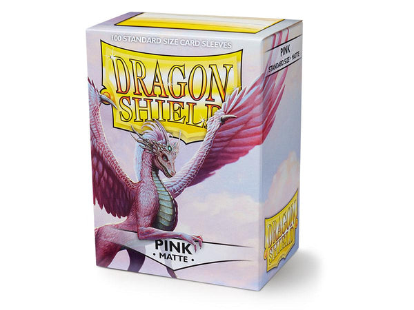 Dragon Shield 100 Pink Matte Standard Sleeves + Deck Box