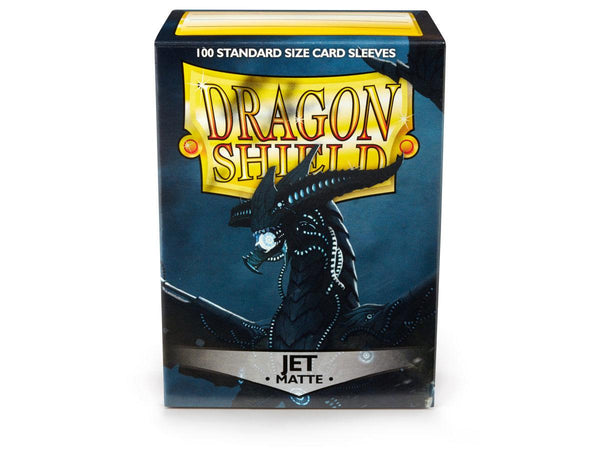 Dragon Shield 100 Jet Matte Standard Sleeves + Deck Box