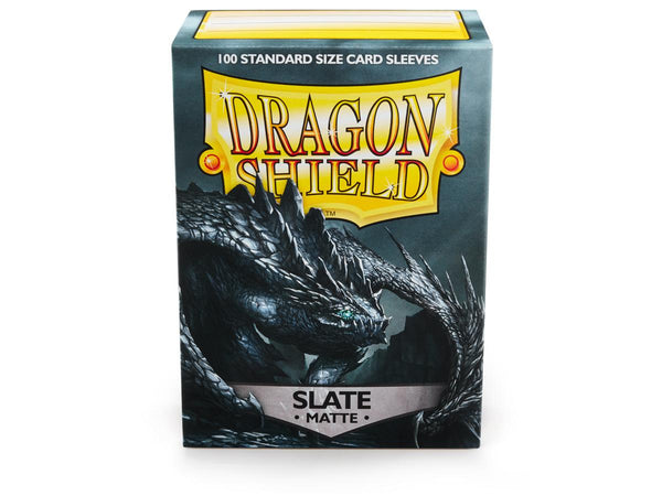 Dragon Shield 100 Slate Matte Standard Sleeves + Deck Box