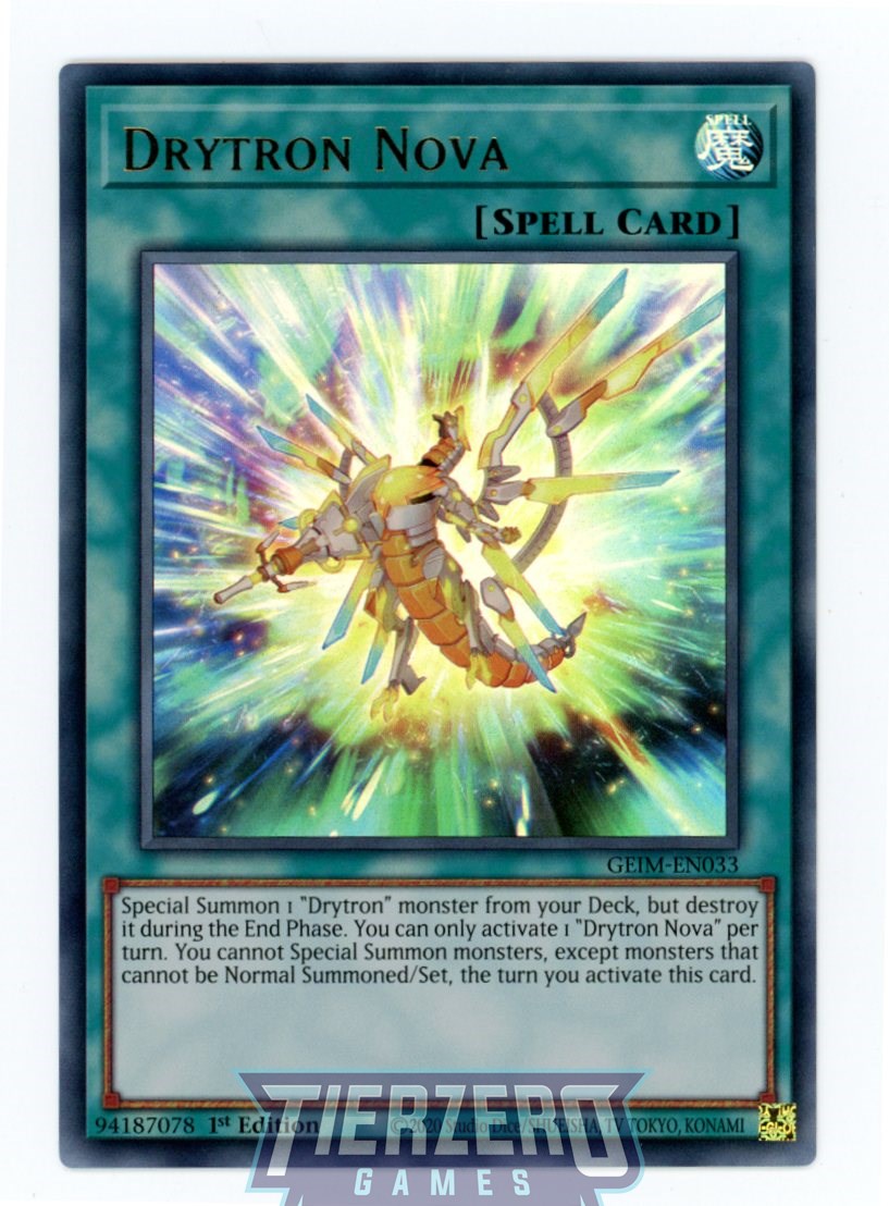 GEIM-EN033 - Drytron Nova - Ultra Rare - Normal Spell - Genesis Impact